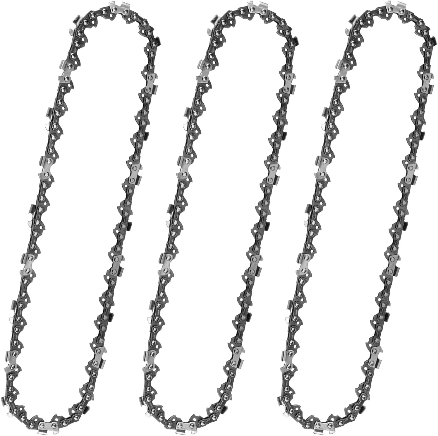 10 inch Chainsaw Chain Replacement for Remington RM1015P,RM1015SP,RM1025P,RM1025SPS, RM1035P,Pole Saw Chain,40 Drive Links 0.050" Gauge 3/8" LP Pitch (3 Pack)