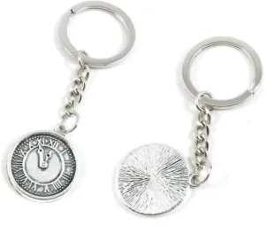 100 Pieces Keychain Keyring Door Car Key Chain Ring Tag Charms Supply I4DB0C Clock Pocket Watch