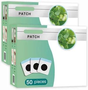 100Pcs/Box Mugwort Patch/Patches, Mugwort Belly Patches, Natural Wormwood Patch,Wormwood Belly Sticker-Natural Herbal Patch for Men and Women