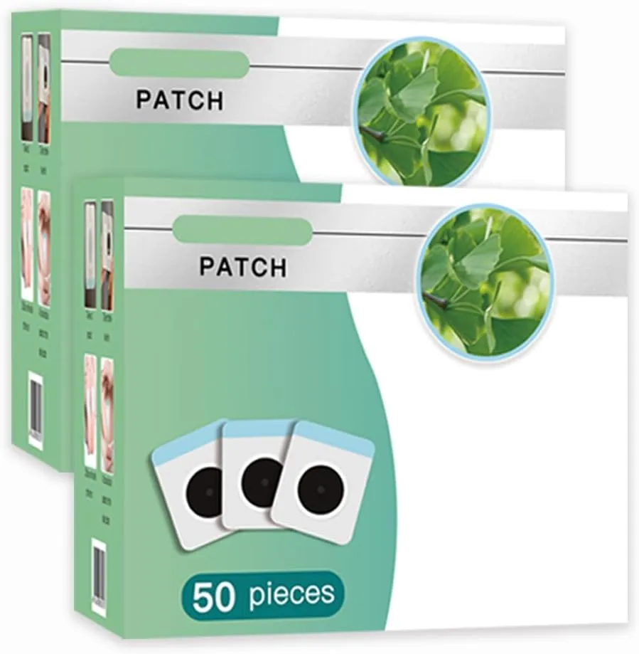 100Pcs/Box Mugwort Patch/Patches, Mugwort Belly Patches, Natural Wormwood Patch,Wormwood Belly Sticker-Natural Herbal Patch for Men and Women