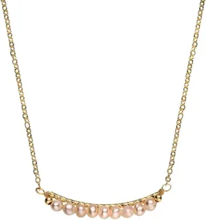14K Gold Choker Necklace with Freshwater Cultured Pearl,Dainty Baroque Pearl Chain Design,Elegant Jewelry for Women, Ideal for Weddings, Birthdays, or Anniversaries