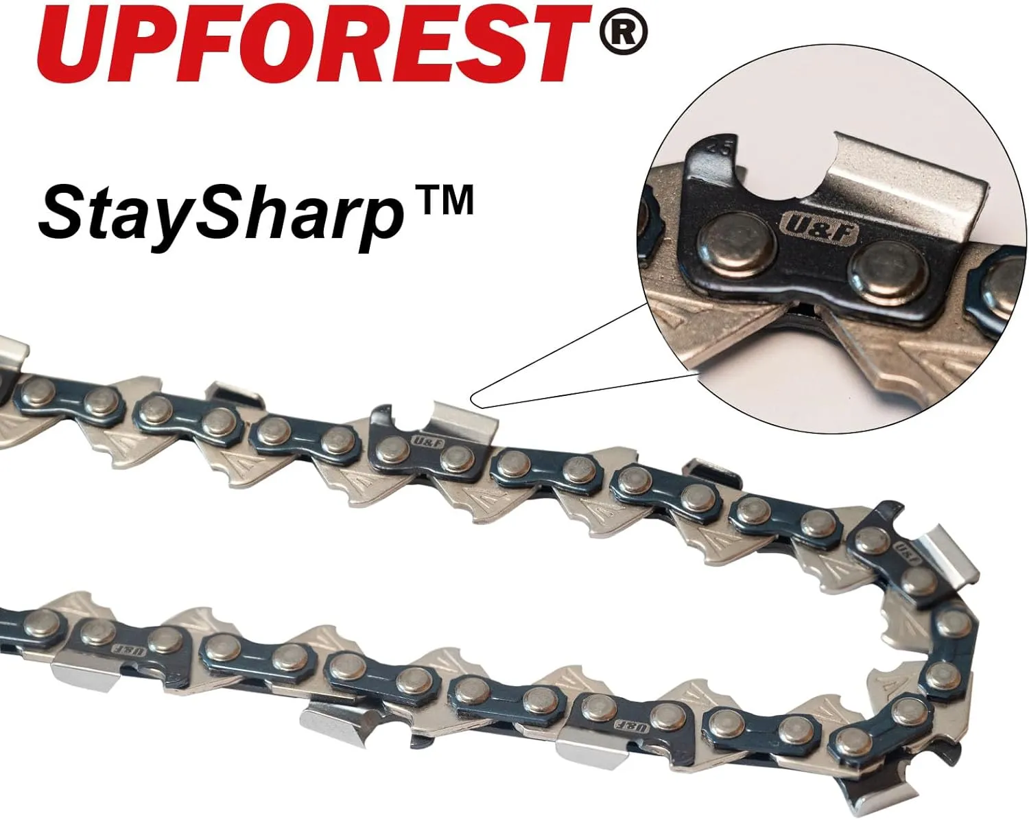 18 Inch Chainsaw Chain, 325" Pitch, 050'' Gauge,72 Drive Links Fits Husqvarna 440,445,SP33G,Poulan 4600, 4620,DOLMAR,ECHO,JONSERED,RYOBI,Craftsman,Low-kickback and More-H72 (20EOPX72)