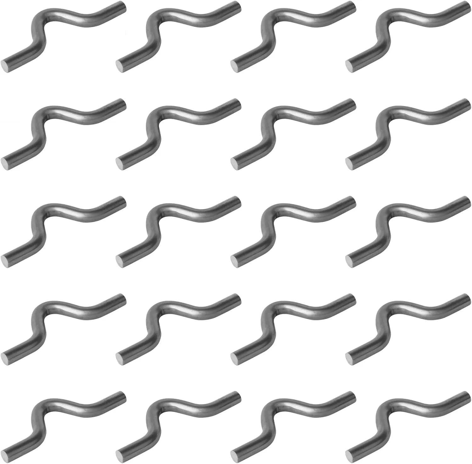 20 Pcs 7/16" Rod Diameter Weld On Safety Chain Clip Loops for Truck Trailer Hitch