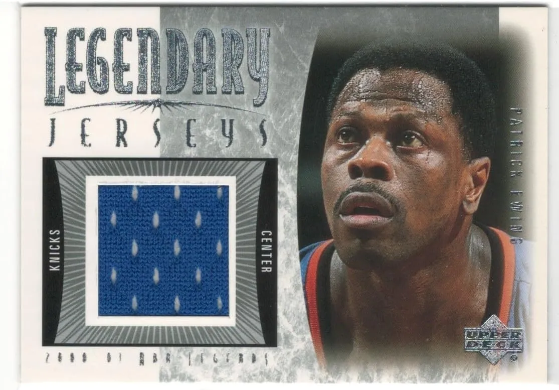 2000 Upper Deck Patrick Ewing Game Worn Jersey Patch Card