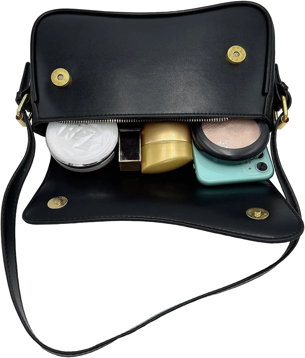 2025 Shoulder Bag for Women PU Leather Shoulder Purse Tote Bag Crossbody Purses for Women Trendy with 2 Removable Straps