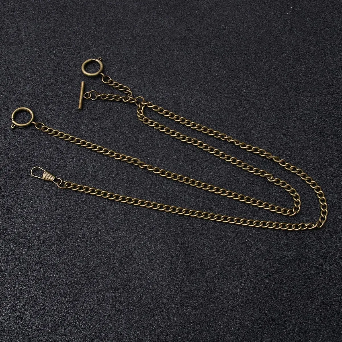 3pcs Bronze Watch Chain Pocket Watch Chain Metal