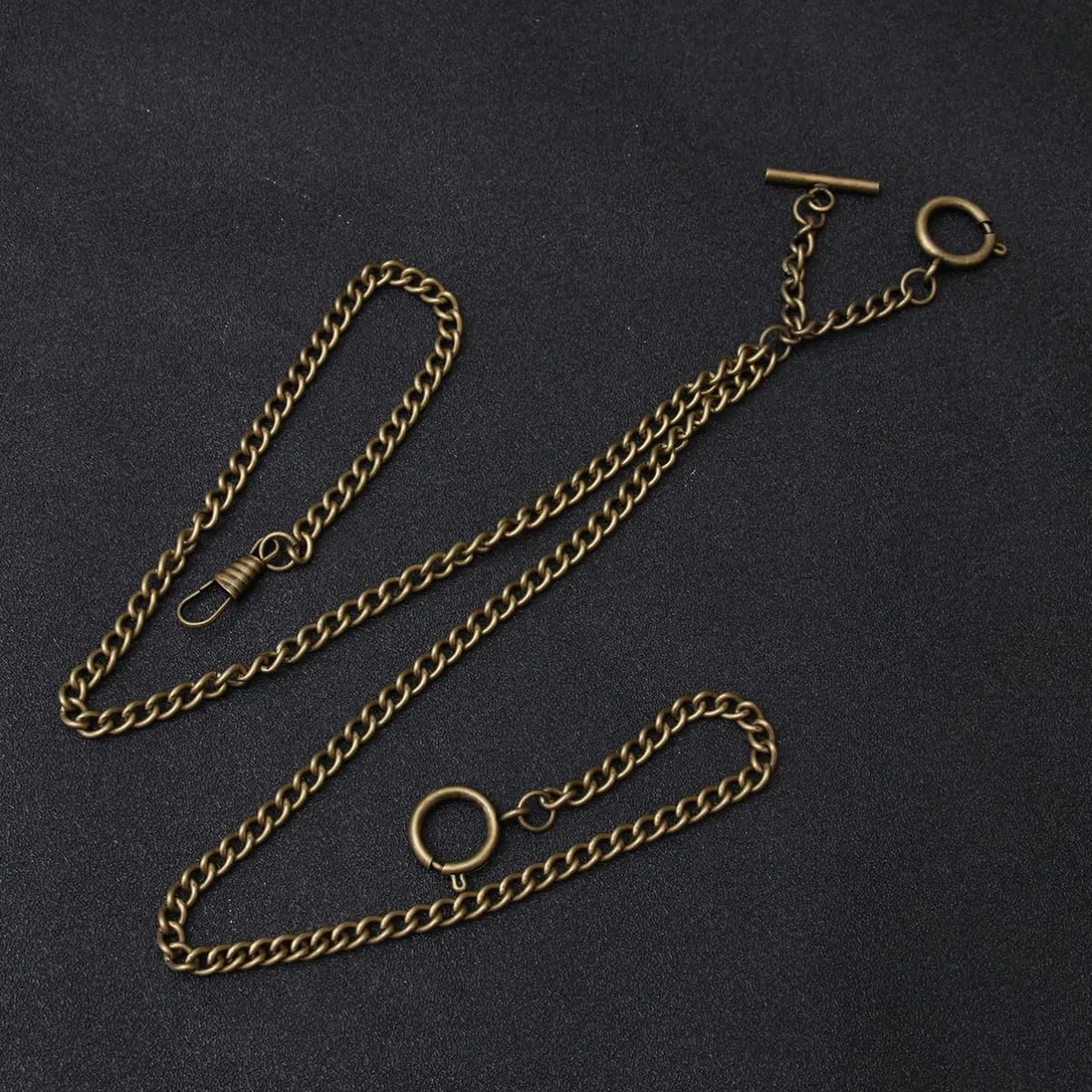 3pcs Bronze Watch Chain Pocket Watch Chain Metal