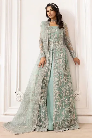 4932-AROOSH EMBROIDERED SILK NET UNSTITCHED
