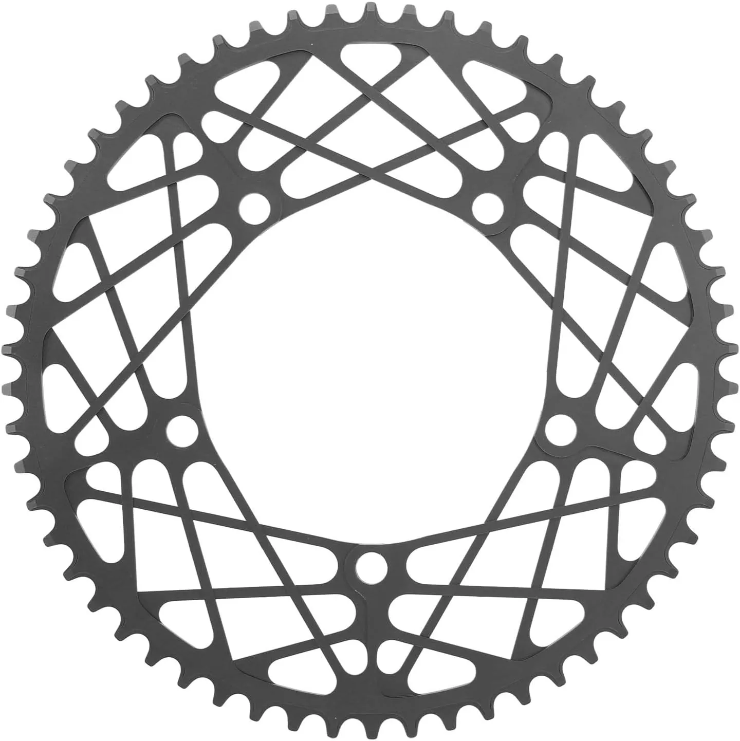 58T Folding Bike Chain Wheel Crank Plate Hollow Anodized Face Lightweight Aluminium Alloy Bike Chainring