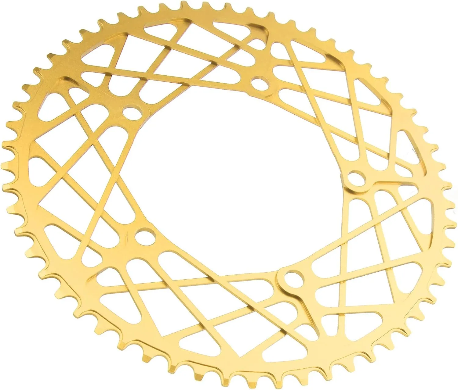 58T Folding Chain Wheel Crank Plate Hollow Anodized Aluminium Alloy, Lightweight, for Cycling Lovers, with CNC Accurate Processing, Bright Colors, One Piece