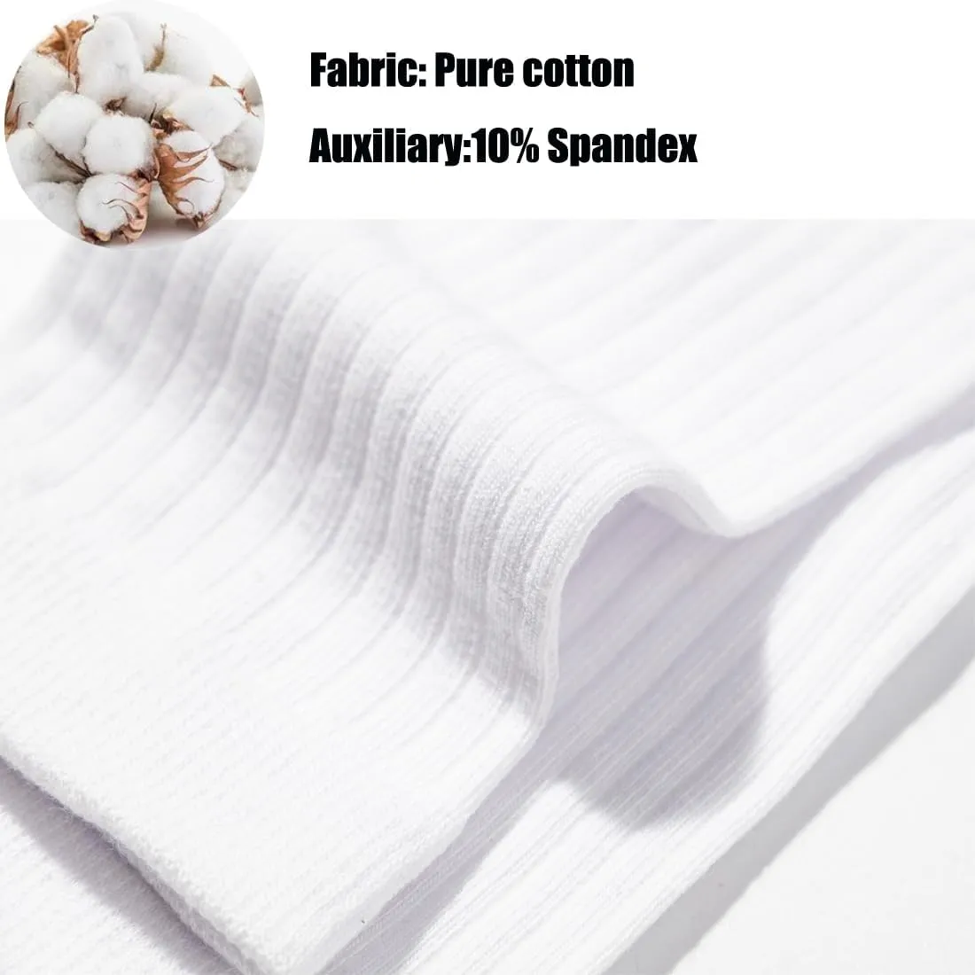 6 pack Breathable Moisture Comfort Soft Casual Cotton Socks Medium socks men's socks Women's