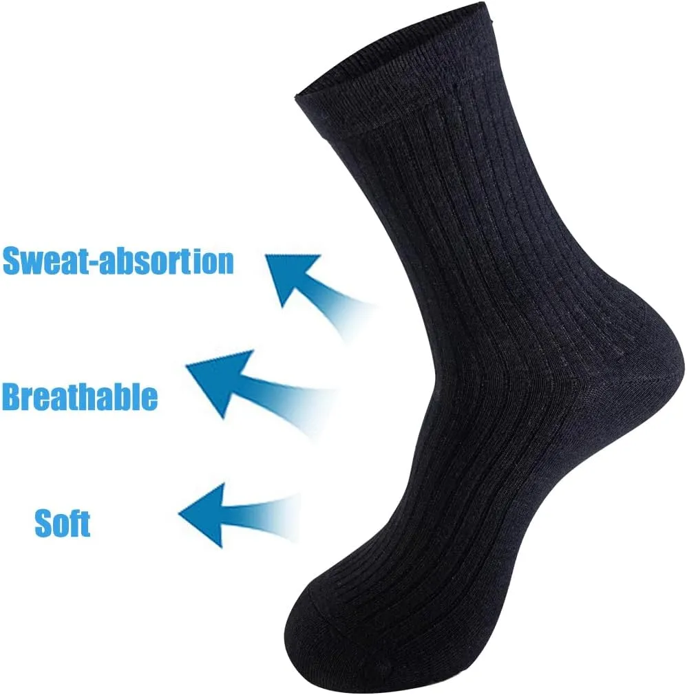 6 pack Breathable Moisture Comfort Soft Casual Cotton Socks Medium socks men's socks Women's