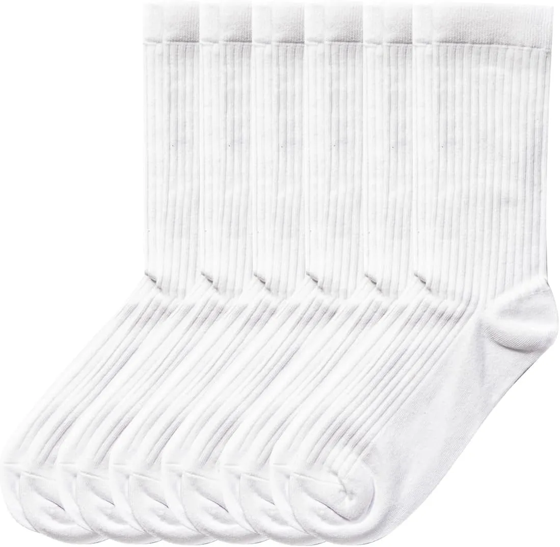 6 pack Breathable Moisture Comfort Soft Casual Cotton Socks Medium socks men's socks Women's