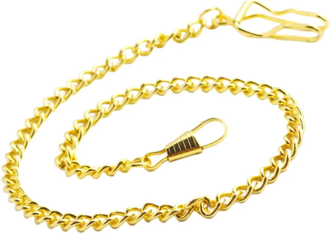8 Pcs Metal Watch Chain Pocket Watch Chain Jeans Belt Chain