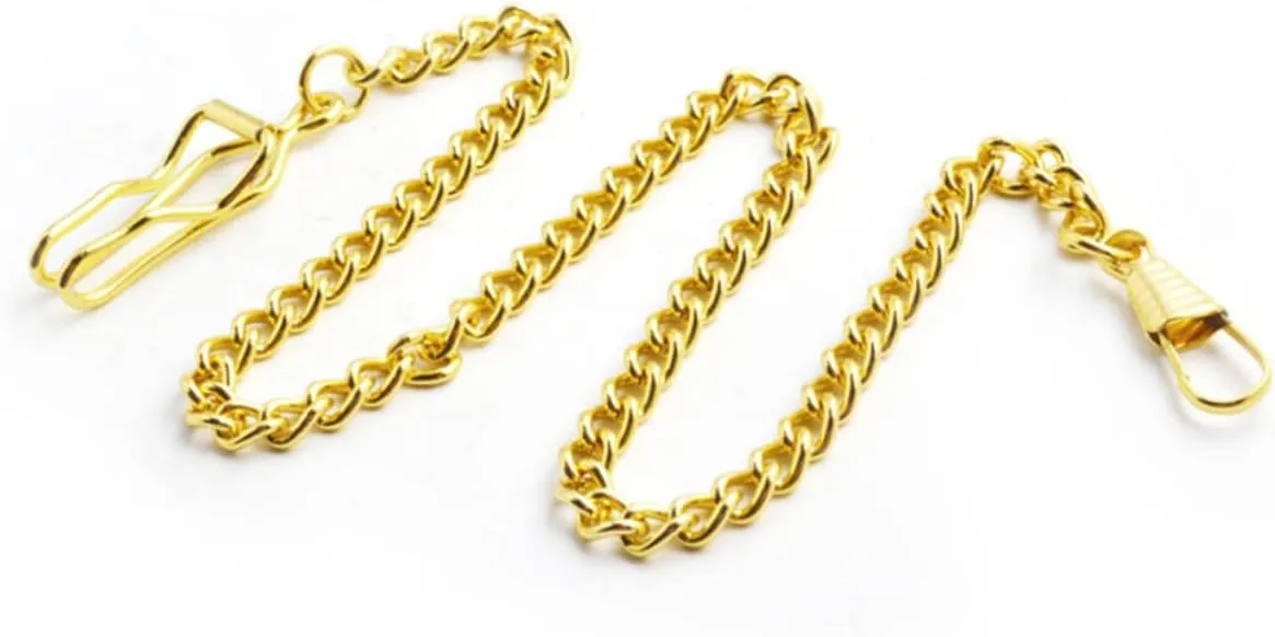 8 Pcs Metal Watch Chain Pocket Watch Chain Jeans Belt Chain