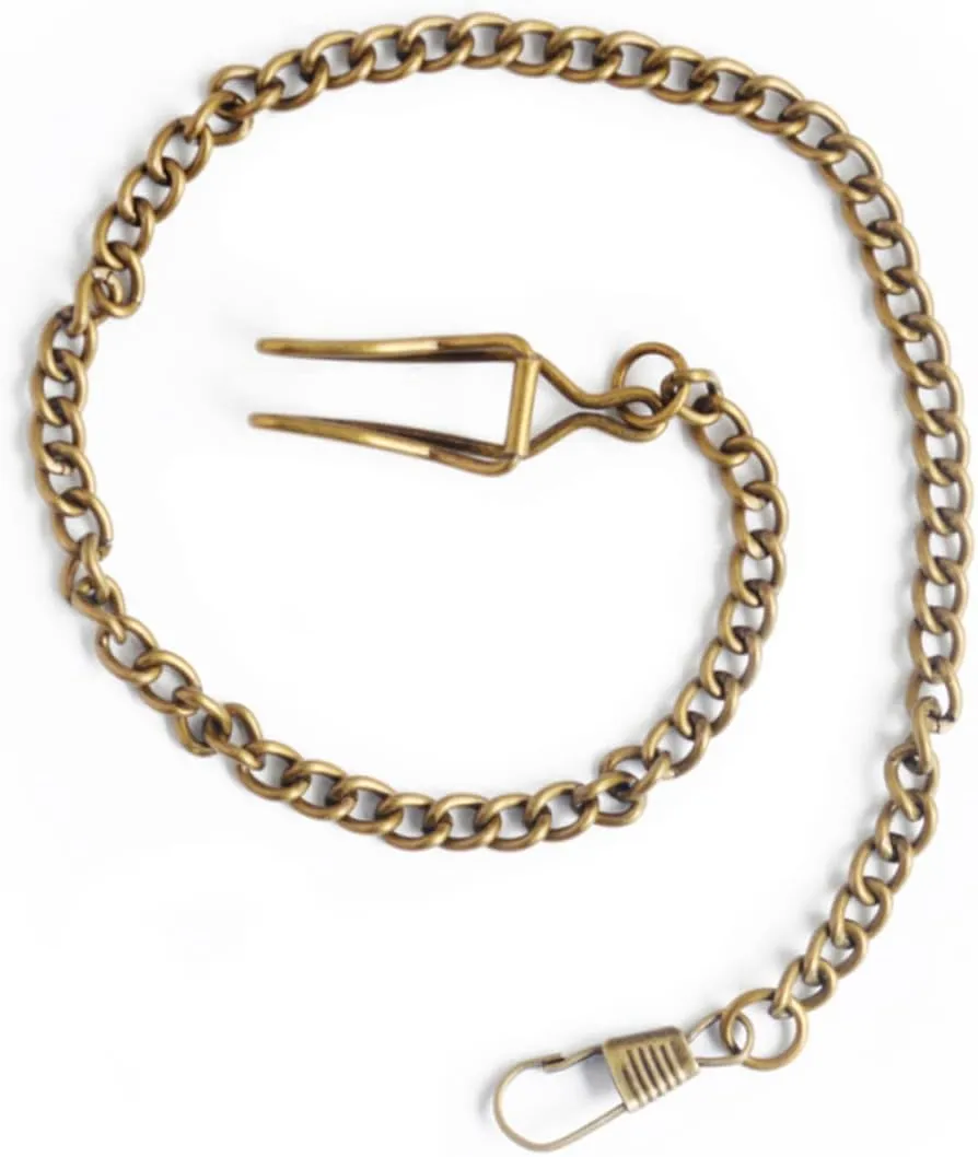 8 Pcs Metal Watch Chain Pocket Watch Chain Jeans Belt Chain