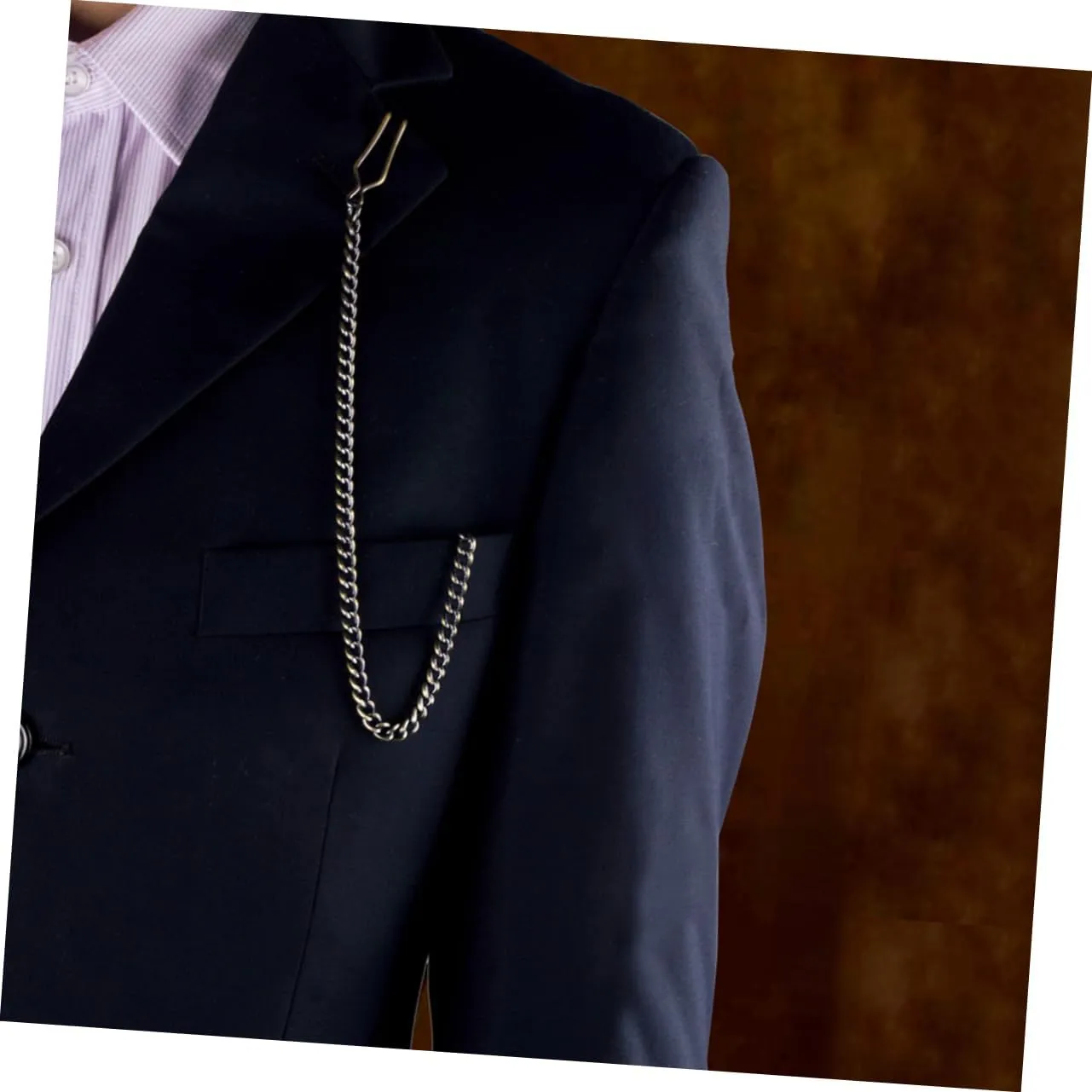 8 Pcs Metal Watch Chain Pocket Watch Chain Jeans Belt Chain