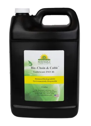 83053 Bio-Chain and Cable ISO 46 Lubricant Oil, 1 Gallon Jug