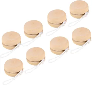 8pcs Wooden Graffiti Balls for DIY Painting Playthings Portable Blank Enhance Cognitive Skills Present for Birthdays and Holidays