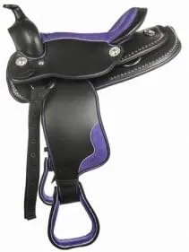 8" inches Seat Children Pony Kids Western Synthetic Miniature Equestrian Trail Barrel Racing Cordura Lightweight Tack Comfort Horse Riding Saddles Classic Quality Handmade Size 8" inches Seat, SVJ03