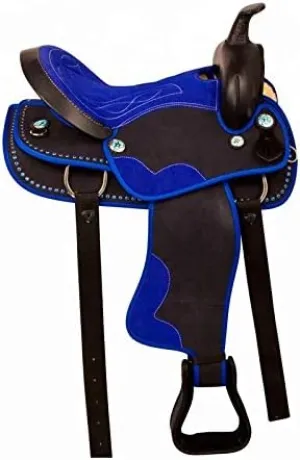 8" inches Seat Children Pony Kids Western Synthetic Miniature Equestrian Trail Barrel Racing Cordura Lightweight Tack Comfort Horse Riding Saddles Classic Quality Handmade Size 8" inches Seat, SVJ17