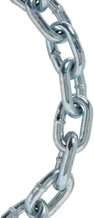 A01163 3/16 by 20-Feet Grade 30 Proof Coil Chain, Electro Galvanized, Zinc Plated