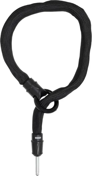 ABUS Frame Lock Insert Chain IvyTex Adaptor Chain 6KS - Bicycle Lock with Dirt and Moisture Repellent Cover - 6 mm Strong Chain - Black