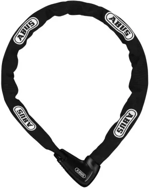 ABUS Steel-O-Chain Lock 9809K - Bicycle Lock with XPlus Cylinder to Protect Against Tampering - ABUS Security Level 12-9mm Thick - 110cm Long - Black