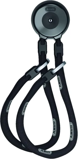 ABUS Wall Anchor WCH, 2 x Chains ACH 9KS, Securing Bicycles in Garages, Cellars, in Front of The House, Theft Protection, High ABUS Security Level 13, 110 cm Long Chains