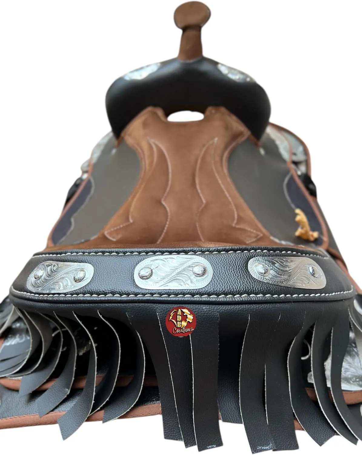 ADB CREATIONS Classic Handmade Western Synthetic Lightweight Comfort Barrel Racing Trail Tack Equestrian Horse Saddle All Accessories Included Seat Size 10"-18"