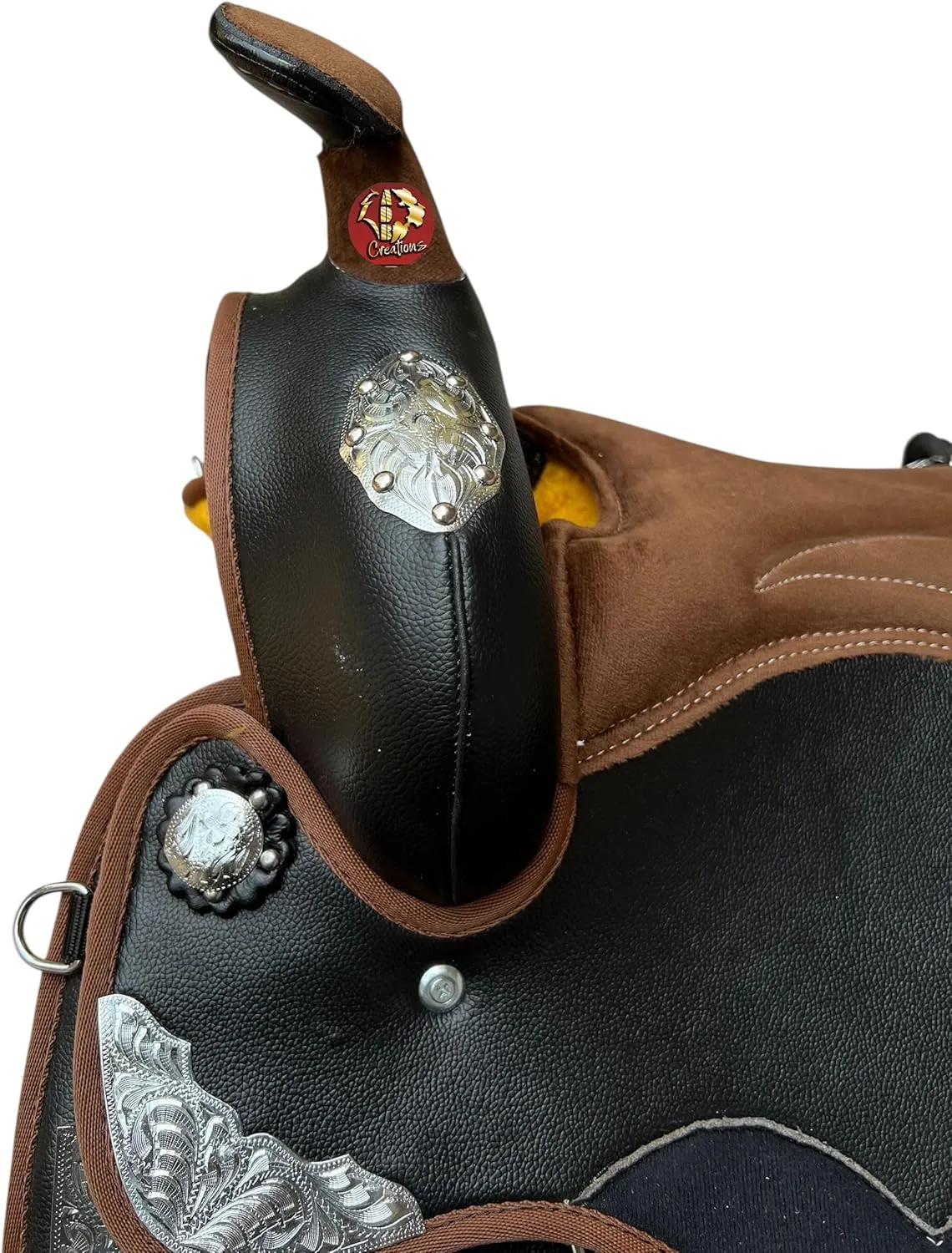 ADB CREATIONS Classic Handmade Western Synthetic Lightweight Comfort Barrel Racing Trail Tack Equestrian Horse Saddle All Accessories Included Seat Size 10"-18"