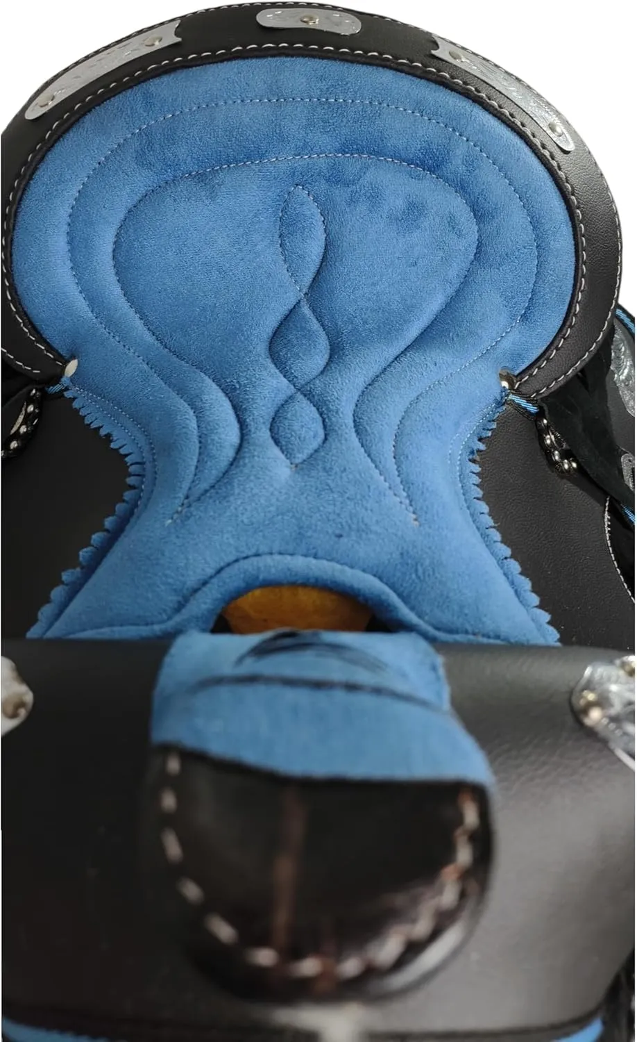 Adult Classic Quality Handmade Synthetic Premium Comfort Western Barrel Racing Trail Equestrian Horse Saddle Tack Size 14" to 18" inches Seat