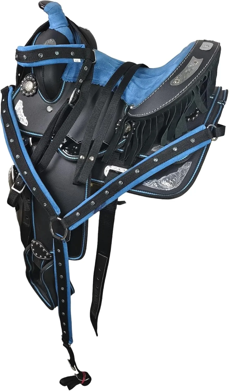 Adult Classic Quality Handmade Synthetic Premium Comfort Western Barrel Racing Trail Equestrian Horse Saddle Tack Size 14" to 18" inches Seat
