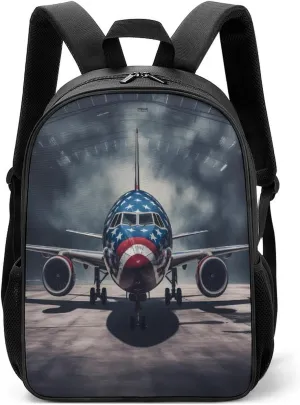 Aircraft Jets Backpack Travel Backpack Daypack Purse Shoulder Bag Casual Daily Bag for Unisex