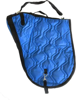 AJ Tack English Padded Saddle Carrier Royal Blue