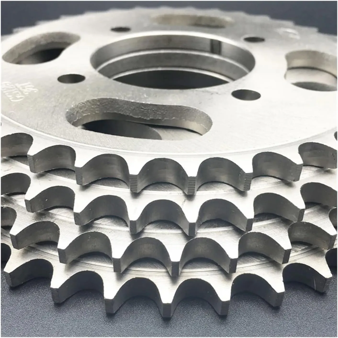 Alloy Steel 58mm 428 Chain 34T 36T 38T 40T 42T 43T 45T 48T 53T Rear Sprocket For CG125 CBF CM CBT125/150 Motorcycle Bike(34T)