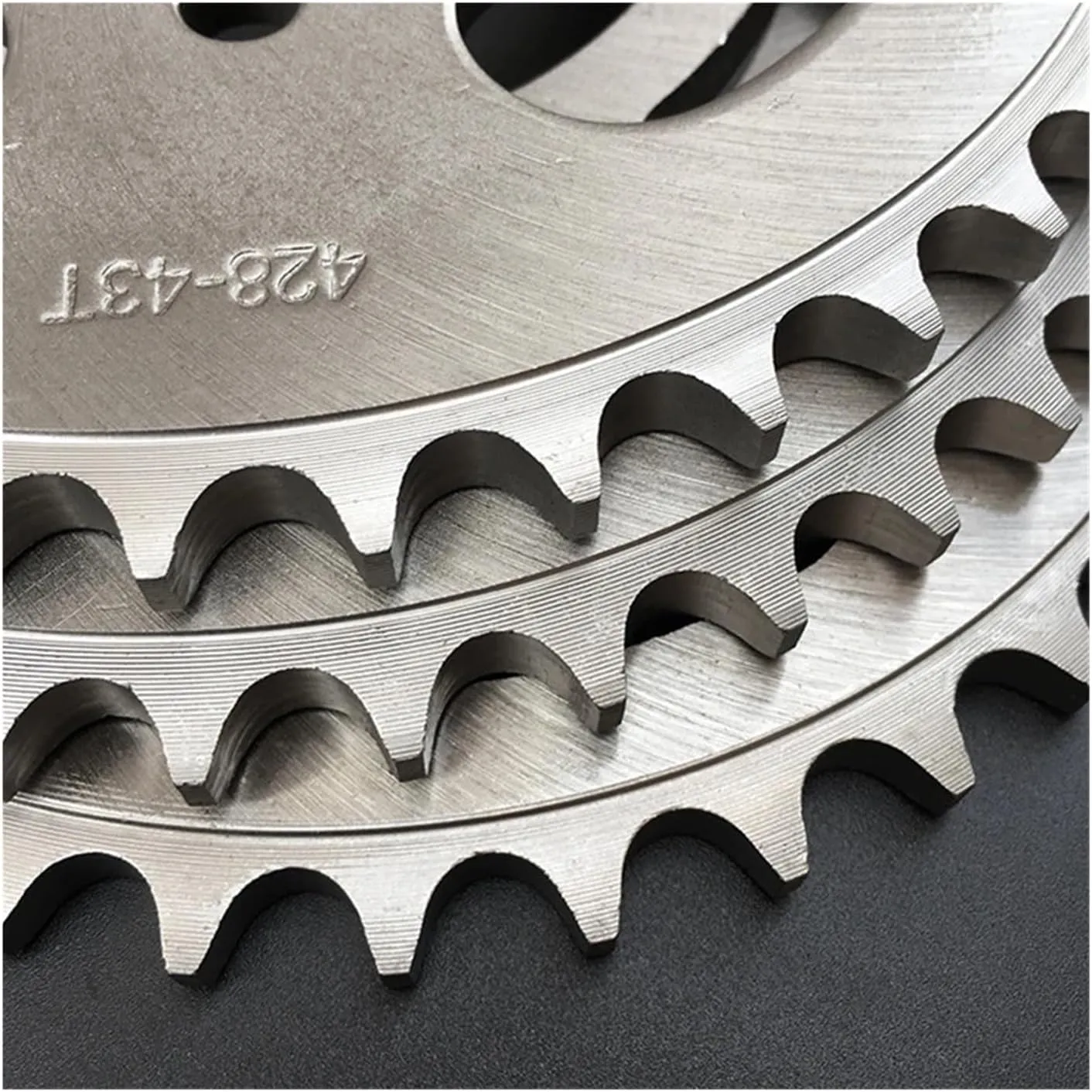 Alloy Steel 58mm 428 Chain 34T 36T 38T 40T 42T 43T 45T 48T 53T Rear Sprocket For CG125 CBF CM CBT125/150 Motorcycle Bike(34T)