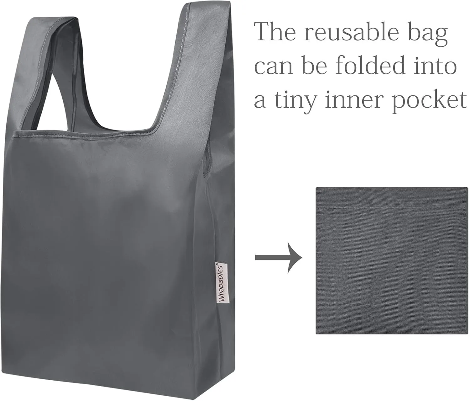 allydrew JoliBag Nylon Reusable Grocery Bag, 2 Pack