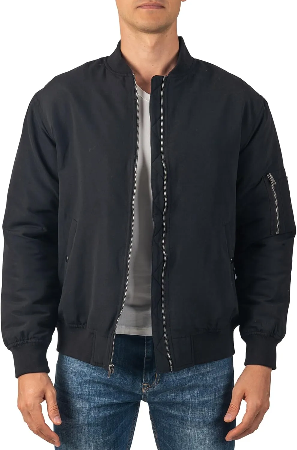 Alpine Swiss Damon Mens Bomber Jacket Lightweight Flight Jacket Windbreaker Casual Softshell Coat