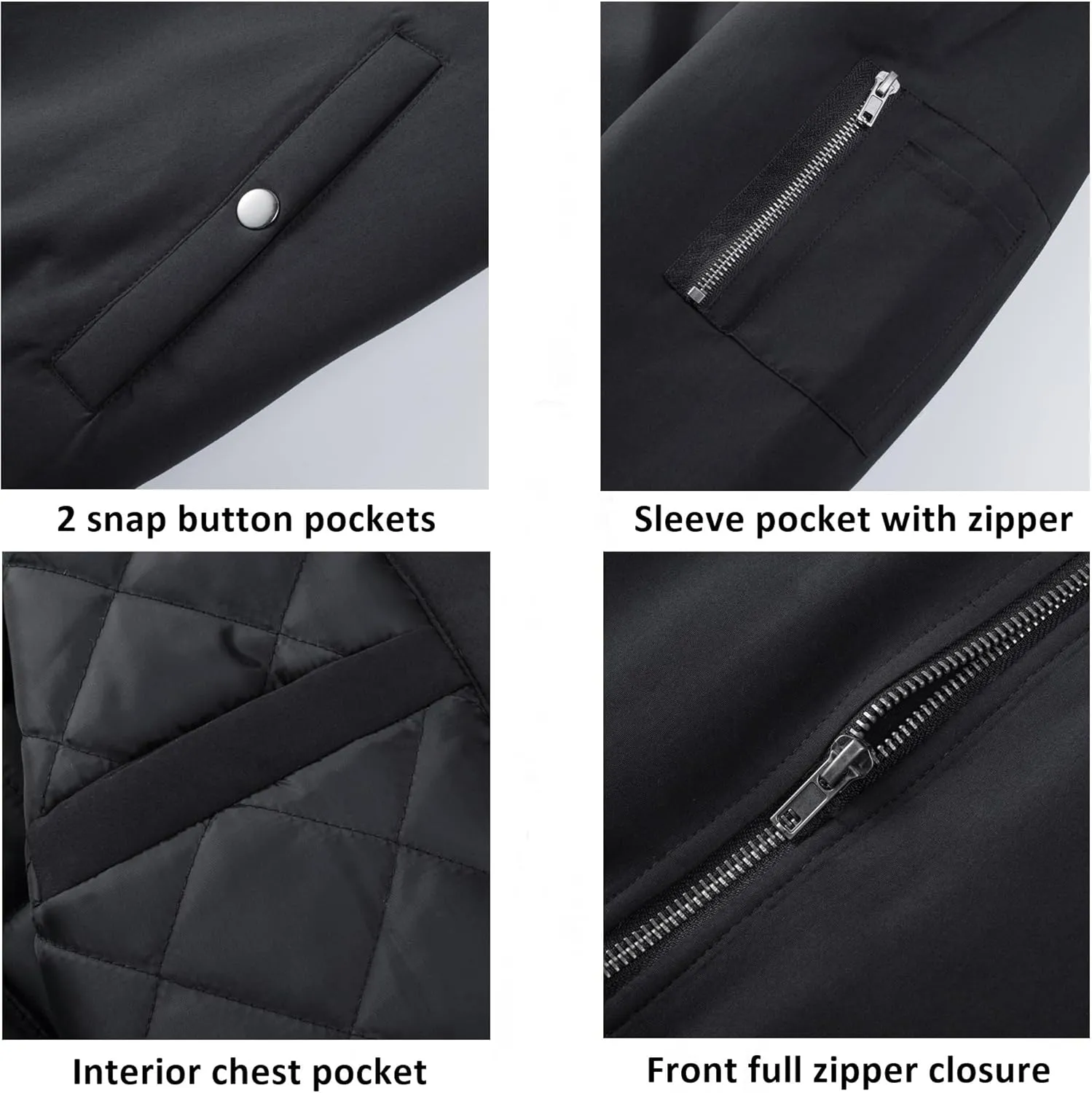 Alpine Swiss Damon Mens Bomber Jacket Lightweight Flight Jacket Windbreaker Casual Softshell Coat