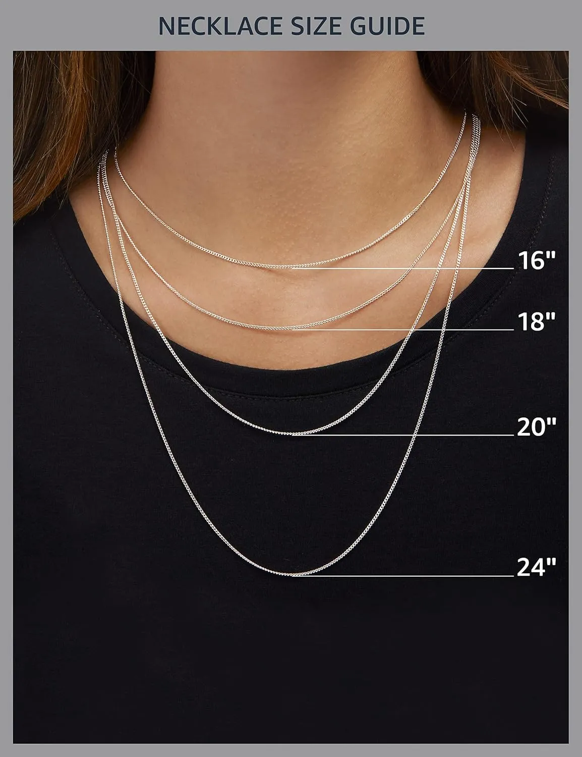 Amazon Essentials Sterling Silver Round Cut Birthstone Pendant Necklace 18" (previously Amazon Collection)