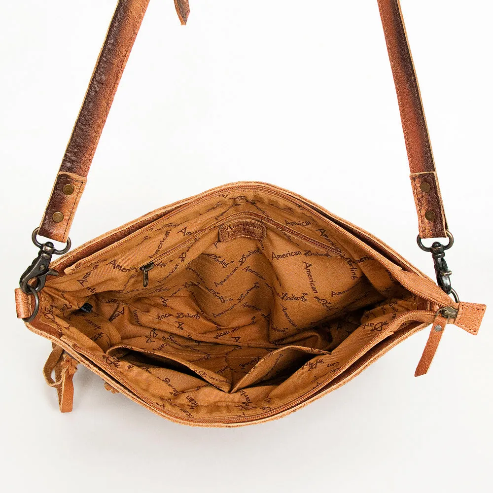 American Darling ADBG1035B Cross Body Hair-On Genuine Leather women bag western handbag purse
