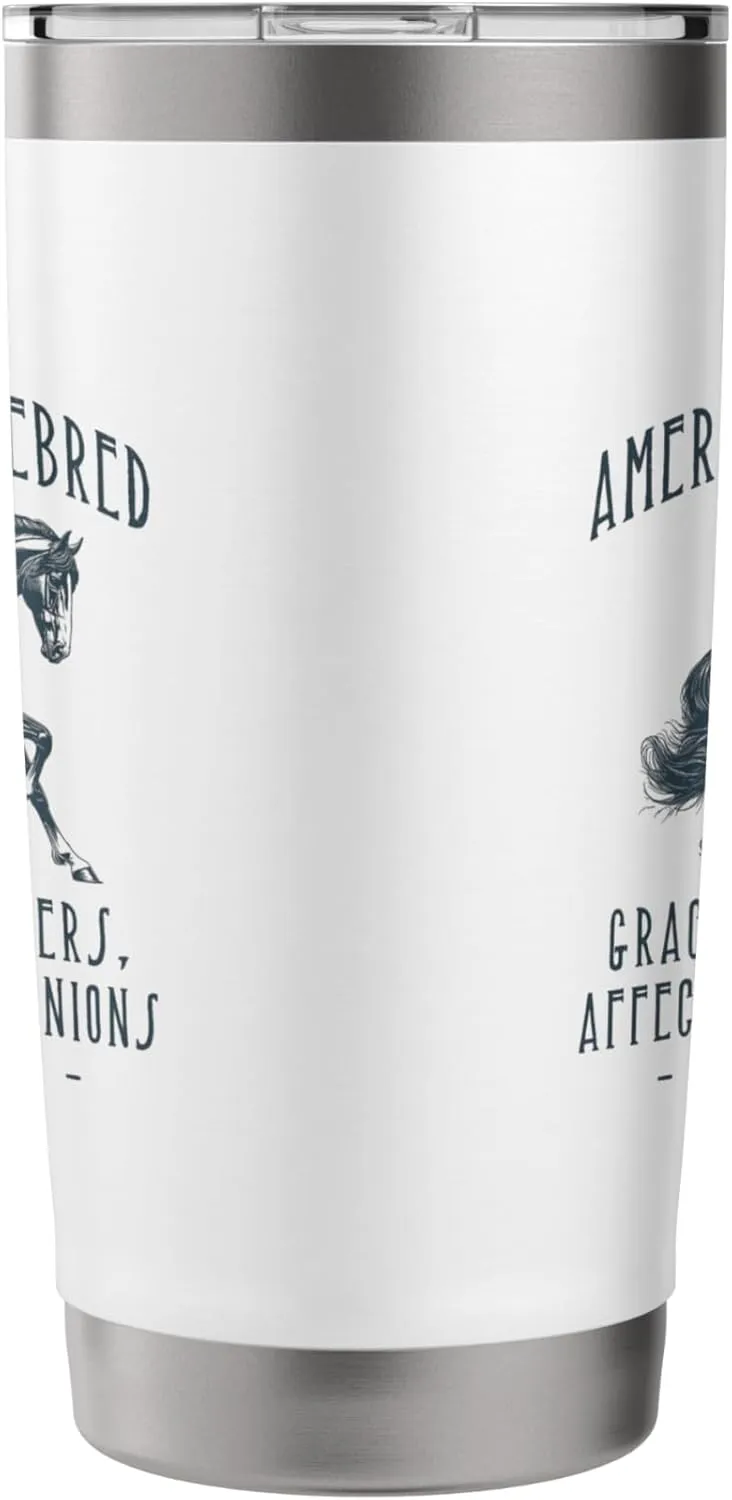 AMERICAN SADDLEBRED VINTAGE HORSE DESIGN Stainless Steel Insulated Tumbler