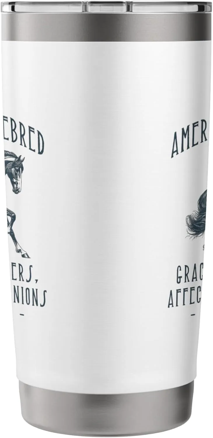 AMERICAN SADDLEBRED VINTAGE HORSE DESIGN Stainless Steel Insulated Tumbler