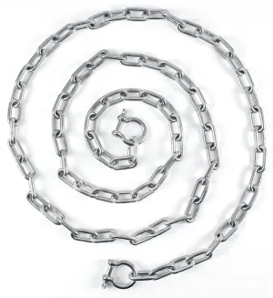Anchor Chain,316 Stainless Steel Galvanized Steel Anchor Chain,Anchor Chain for Boat,Boat Anchor Chain with 2 Pcs Anti-Off Shackles,Marine Grade Anchor Chain for Different Boat Anchors(Various Sizes)