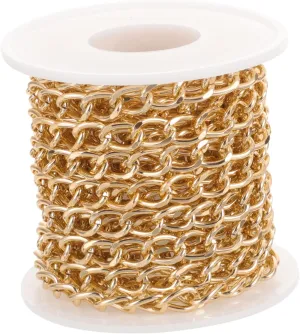 Angoily Metal Chain Jewelry Kit Necklace Making Supplies Chain Necklace Bulk Jewelry Wire