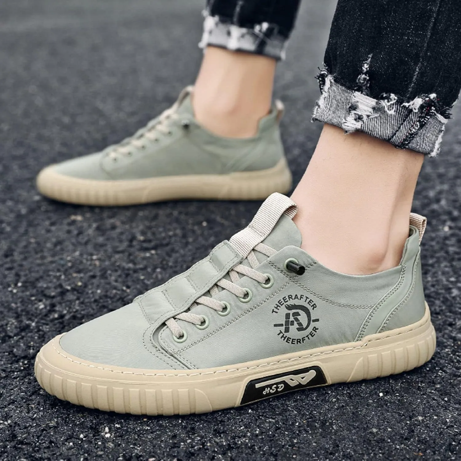 AngryMonkey Hopomart Summer Casual Breathable Men's Shoes,2022 New Outdoor Travel Non-Slip Low Top Sport Jogging Shoes