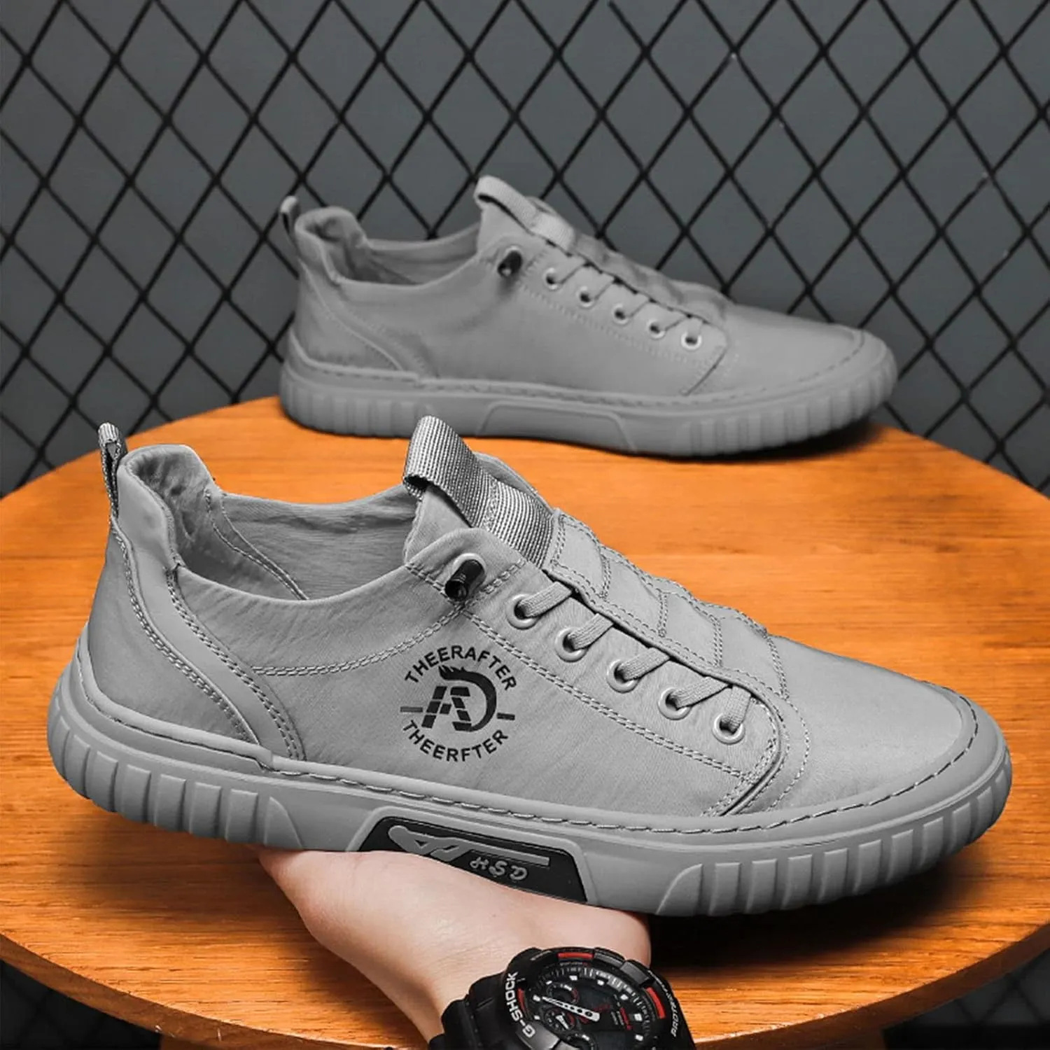 AngryMonkey Hopomart Summer Casual Breathable Men's Shoes,2022 New Outdoor Travel Non-Slip Low Top Sport Jogging Shoes