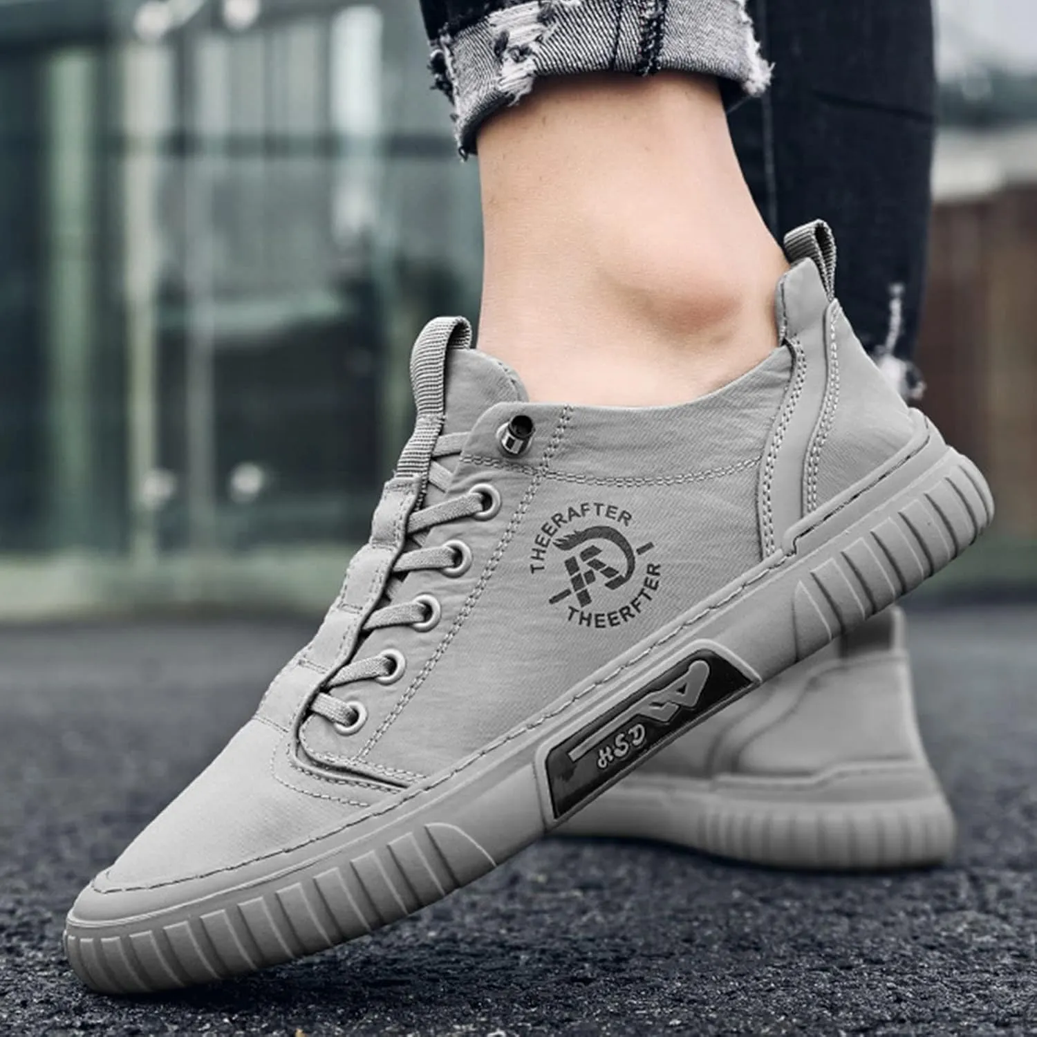 AngryMonkey Hopomart Summer Casual Breathable Men's Shoes,2022 New Outdoor Travel Non-Slip Low Top Sport Jogging Shoes