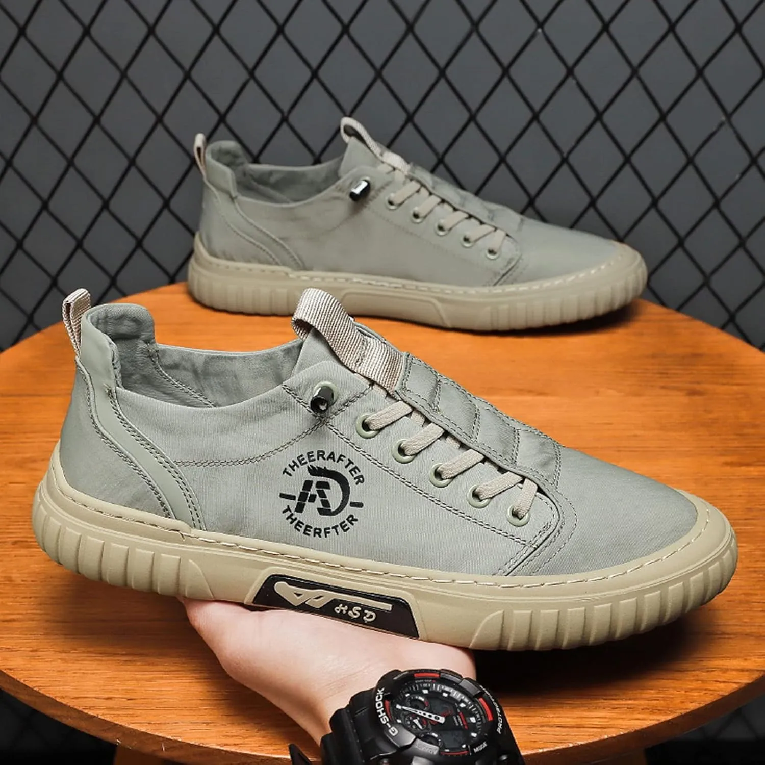 AngryMonkey Hopomart Summer Casual Breathable Men's Shoes,2022 New Outdoor Travel Non-Slip Low Top Sport Jogging Shoes